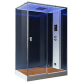 AWT LD211F15 met douchebak zwart/150x90/rechts